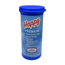 Happy Hot Tubs Premium 4Way Test Strips Tub Spa Swimming Pool Chlorine