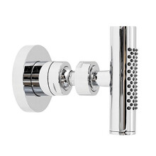 Hudson Reed A383 «à Modern Bathroom Round Body Jet with Swivel, 137mm x 70mm, Chrome, Silver
