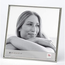 walther design WD220S Chloe, metal portrait frame 8x8 inch (20x20 cm), silver plated