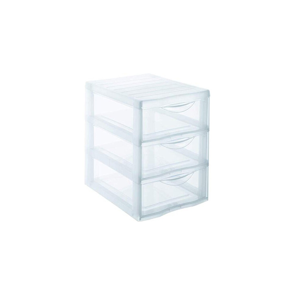 Sundis 24.5 x 18.5 x 25.5 cm Orgamix Mini Storage Tower, Transparent