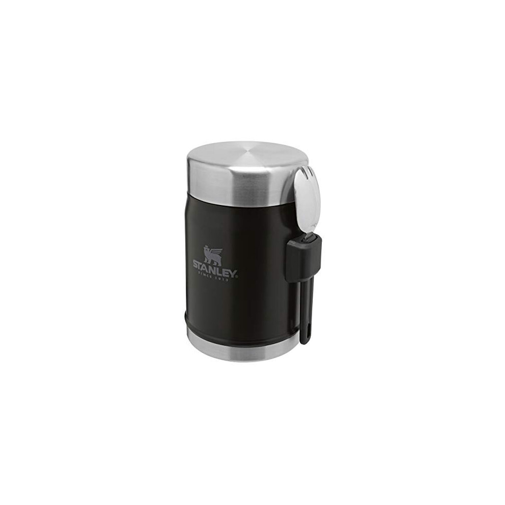 Stanley Food Jar, Stainless Steel, Matte Black, 0.4L