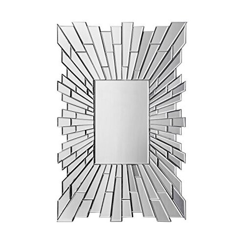 Premier Housewares Premier Housewares Glitzy Rectangular Wall Mirror - Silver