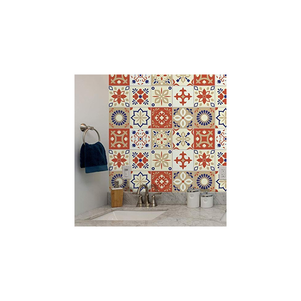 Walplus Wall Tile Sticker Set - 15 X 15 Cm (6 X 6 In) - 24 Pcs, Diy Art, Home Decorations, Decals, Kitchen Decor, Bathroom Ideas, Peel And Stick Backs - Image 3