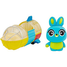 âÃÃDisney Pixar Toy Story 4 Bunny Mini Figure with Carnival Rocket Vehicle, Compact for Home and On-the-Go Play