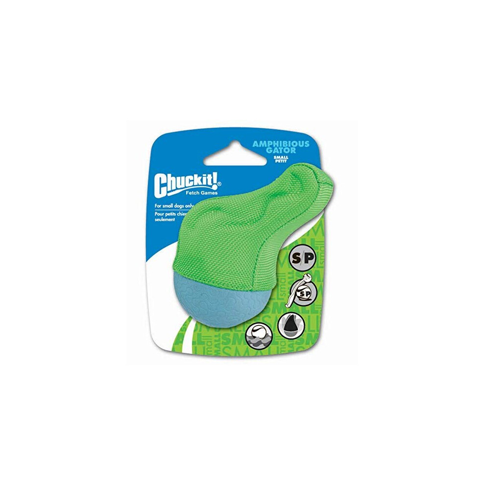 Chuckit! Amphibious Gator Diver Floating Ball for Dog, Small