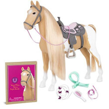 Our Generation Horse, bd38030z, Beige/White, 20-inch