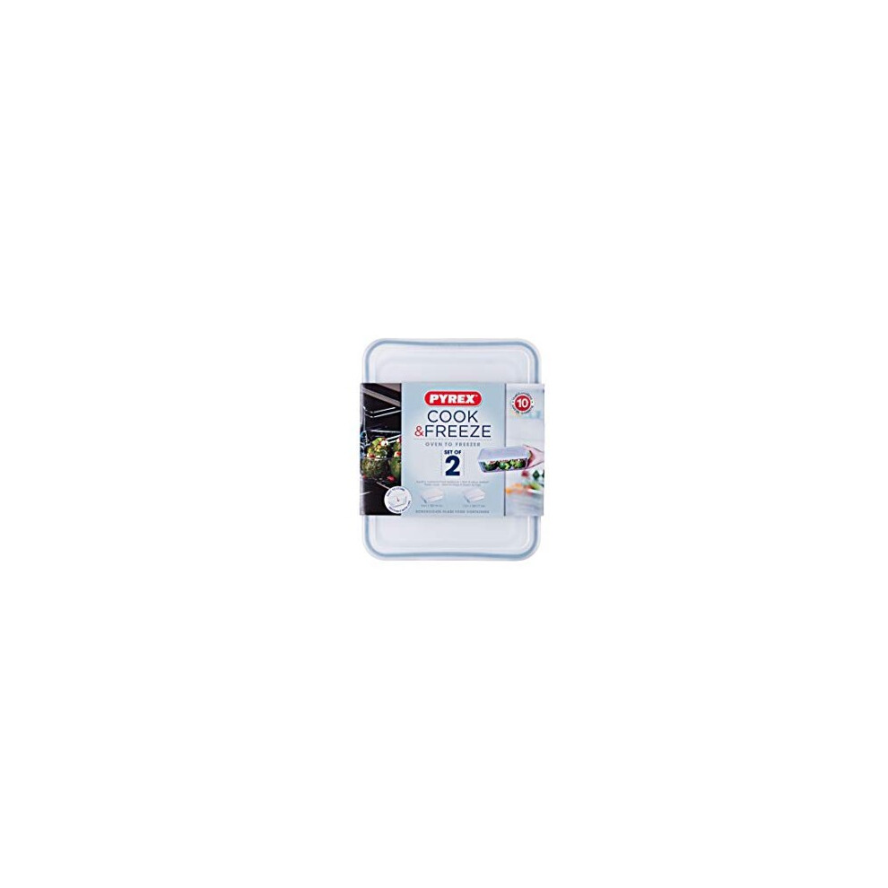 Pyrex Classic Rectangular Container With Lid 1,5L - 2,6L Large