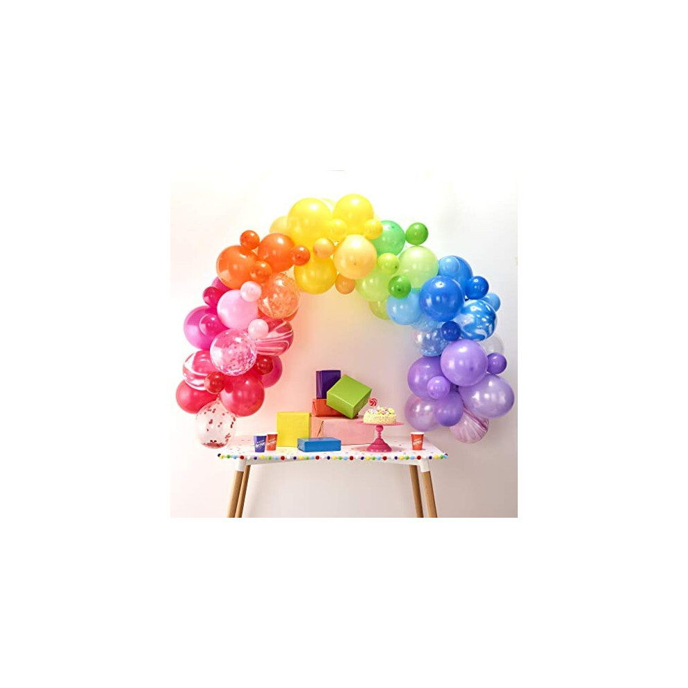 Ginger Ray Rainbow DIY Balloon Arch Kit Party Decorations 85 Assorted Pack