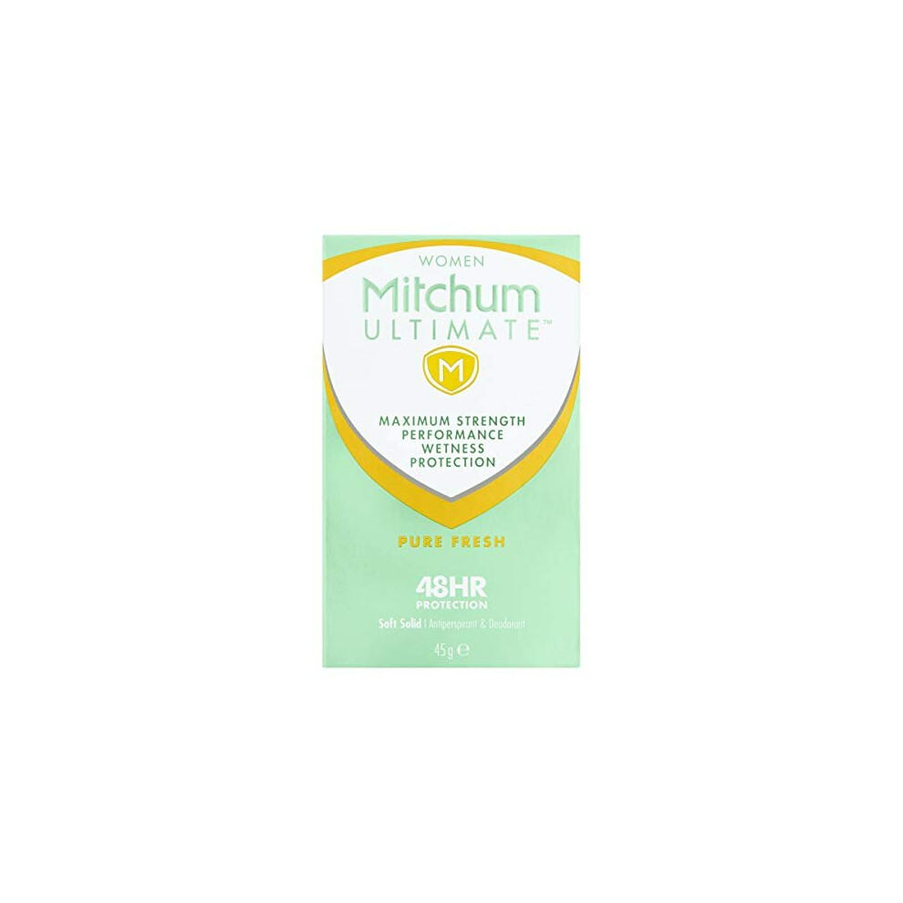 Mitchum Ultimate Women 48HR Protection Soft Solid Pure Fresh Antiperspirant & Deodorant 45 g