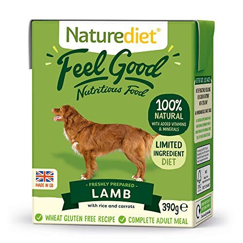 Naturediet Naturediet Feel Good Lamm Komplett Nassfutter 390g x 18