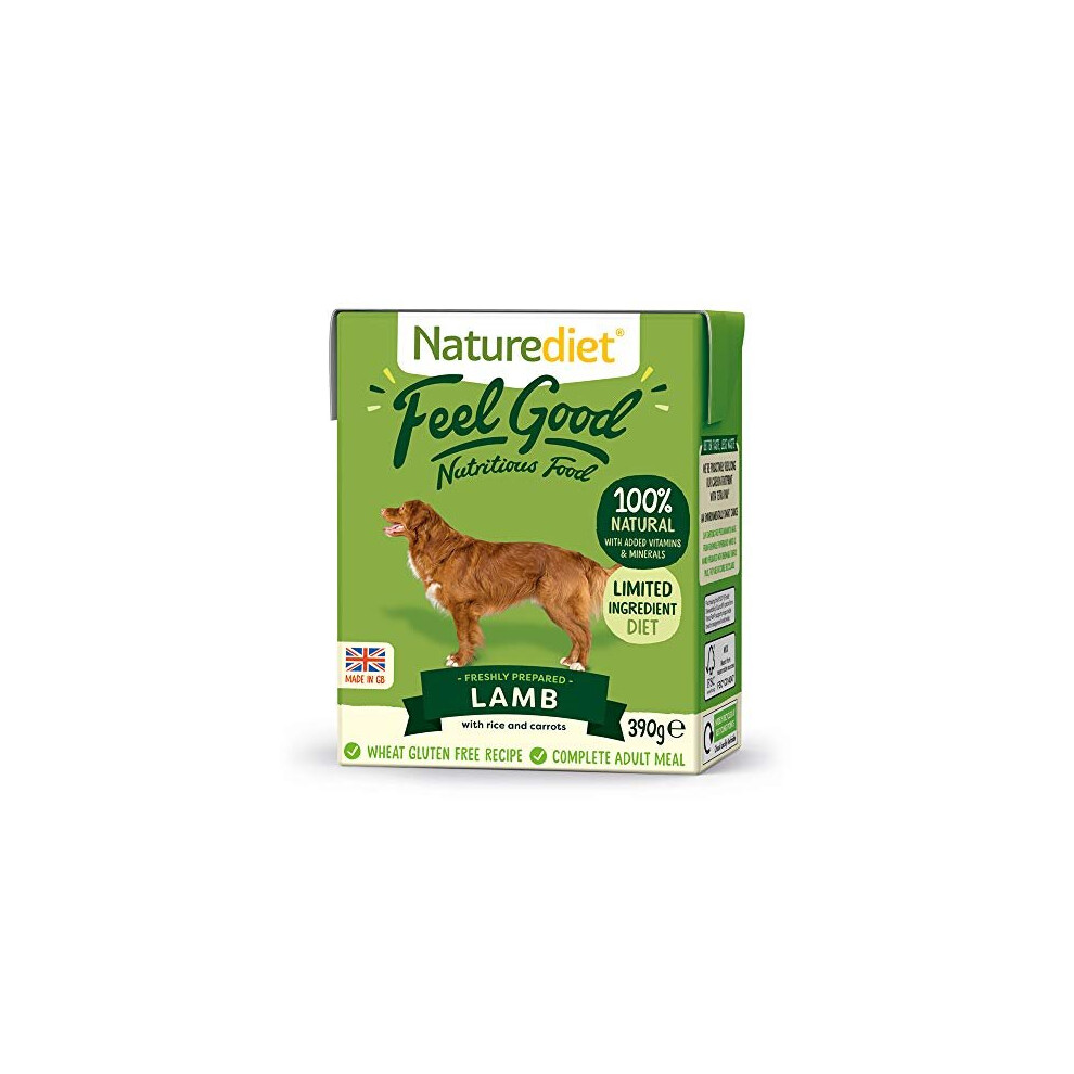 Naturediet Feel Good Lamb Complete Wet Food 390g x 18