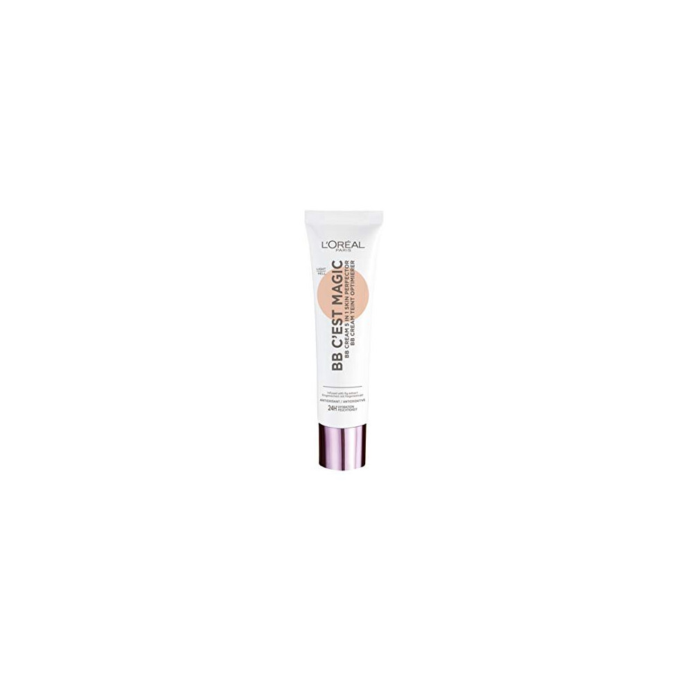 L'Oreal Paris BB Cream C'est Magic 02 Light, Ultra-Lightweight, Infused with Natural Ingredients Fig Extract, Pro-vitamin B5 and Vitamin E, SPF 20-image-OPC-P6FKGFJ-NEW