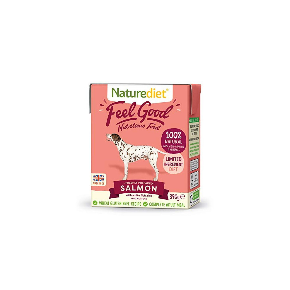 Naturediet Feel Good Salmon and White Fish Complete Wet Food 390g x 18