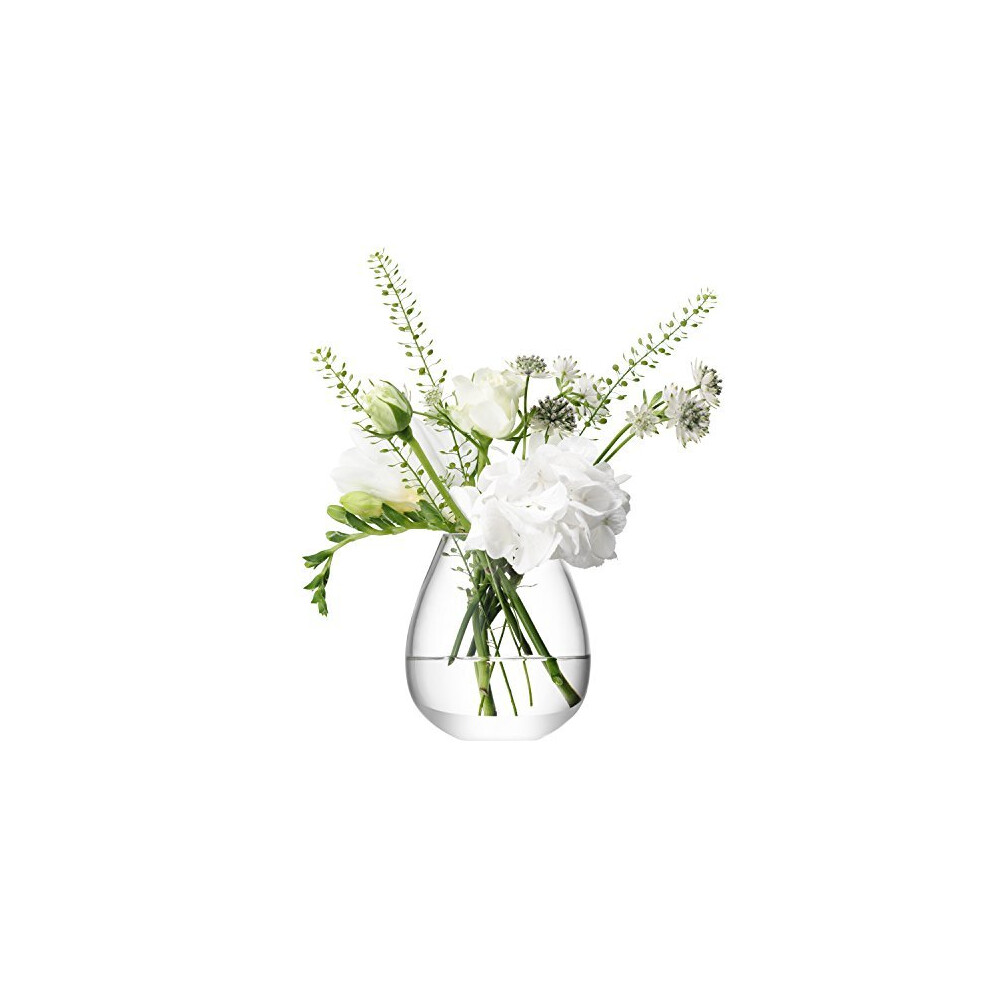 LSA International FW27 Flower Mini Table Vase H9.5cm Clear