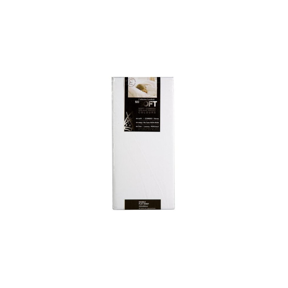 Catherine Lansfield Unisex White Easy Iron 180 Thread Count Polycotton Percale Oxford Pillowcase Pair In - Image 3