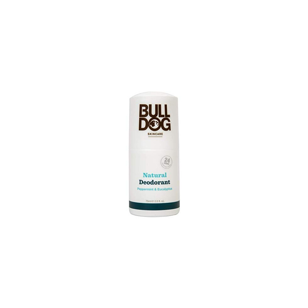 Bulldog Skincare Peppermint and Eucalyptus Roll On Natural Deodorant 75ml