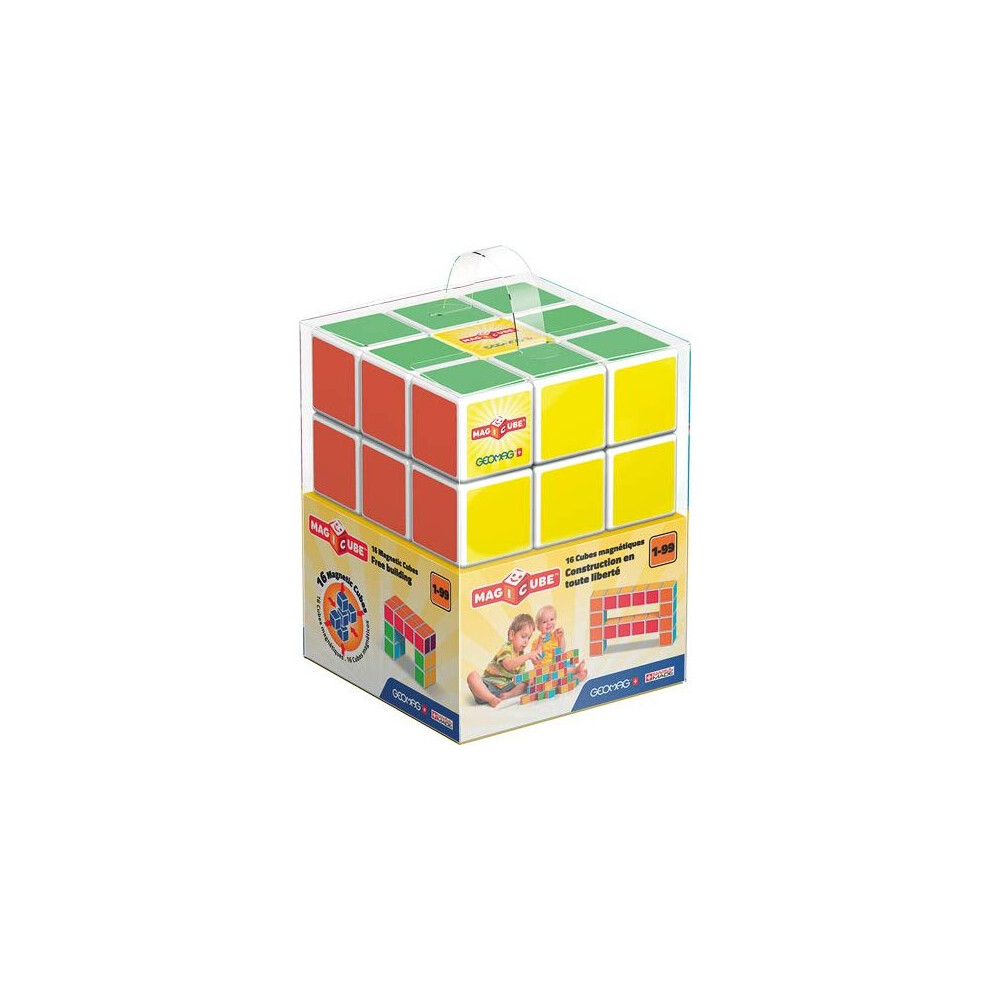 Geomag 126 Coffret de Magicube Free Building Set, 16 Cubes