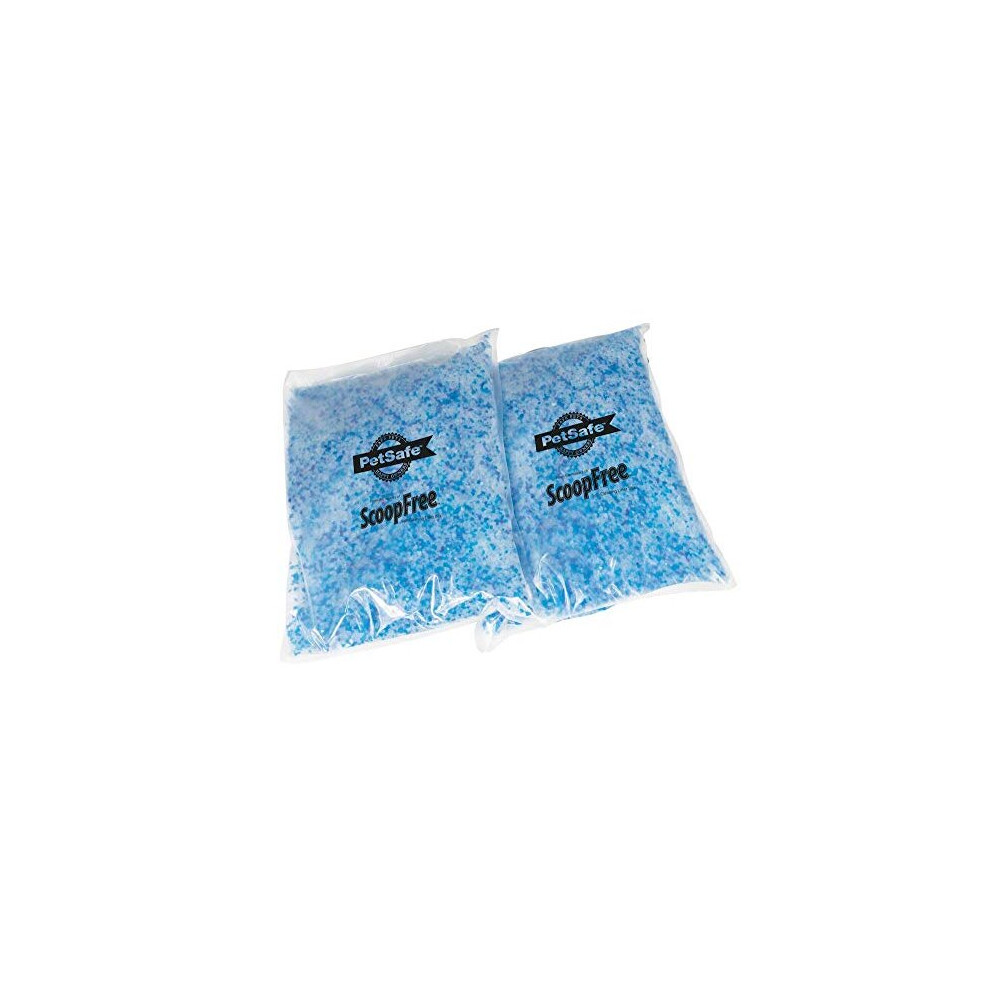Petsafe Scoopfree Premium Non Clumping Crystal Cat Litter, Reusable Tray Litter, Odour Control, Low-Tracking, 99% Dust-Free, 2-Pack Âãã 2 Kg Blue