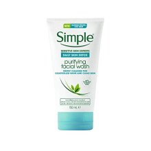 Simple Daily Skin Detox Purifying Facial Wash 150ml, Pack of 6