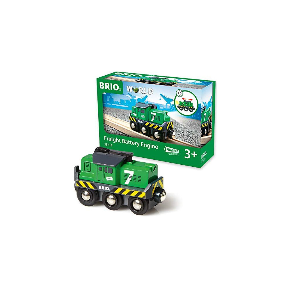 BRIO World Freight Battery Engine for Kids Age 3 Years and Up, Compatible with all BRIO Train Sets