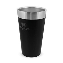 Stanley Adventure Stacking Beer Pint 0.47L / 16OZ Matte Black âÃà Keeps Beer Cold for 4 Hours | Stainless Steel Beer Pint | Stacks Infinitely | Do