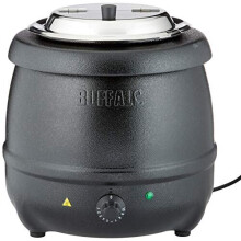 Buffalo Black Soup Kettle 10Ltr/360X345mm Stainless Steel Electric Jug