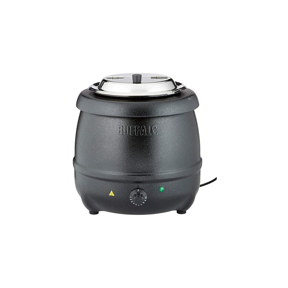 Buffalo Black Soup Kettle 10Ltr/360X345mm Stainless Steel Electric Jug