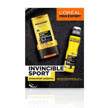 L'Oreal Men Expert Gift Set for Men, Invincible Sport 2 Piece Toiletries Gift Set: Shower Gel and Deodorant for Men