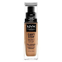 NYX PROFESSIONAL MAKEUP Can't Stop Won't Stop Foundation 24-timers fuld d?kning mat finish - Camel