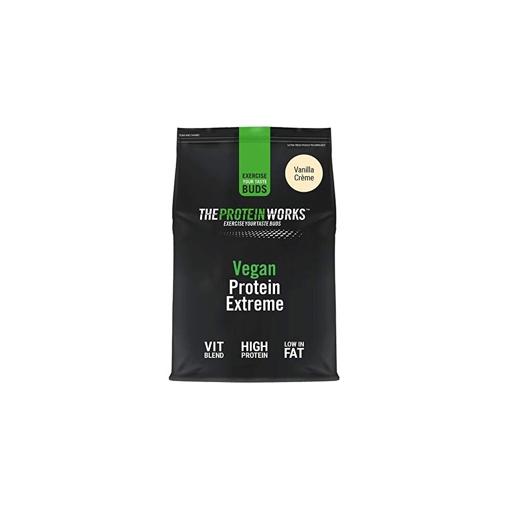 The Protein Works Vegan Extreme Protein Powder | 100% Plant-Based | Added Vitamins & Minerals | Low Fat Shake | | Vanilla Crã¢ÃMe
