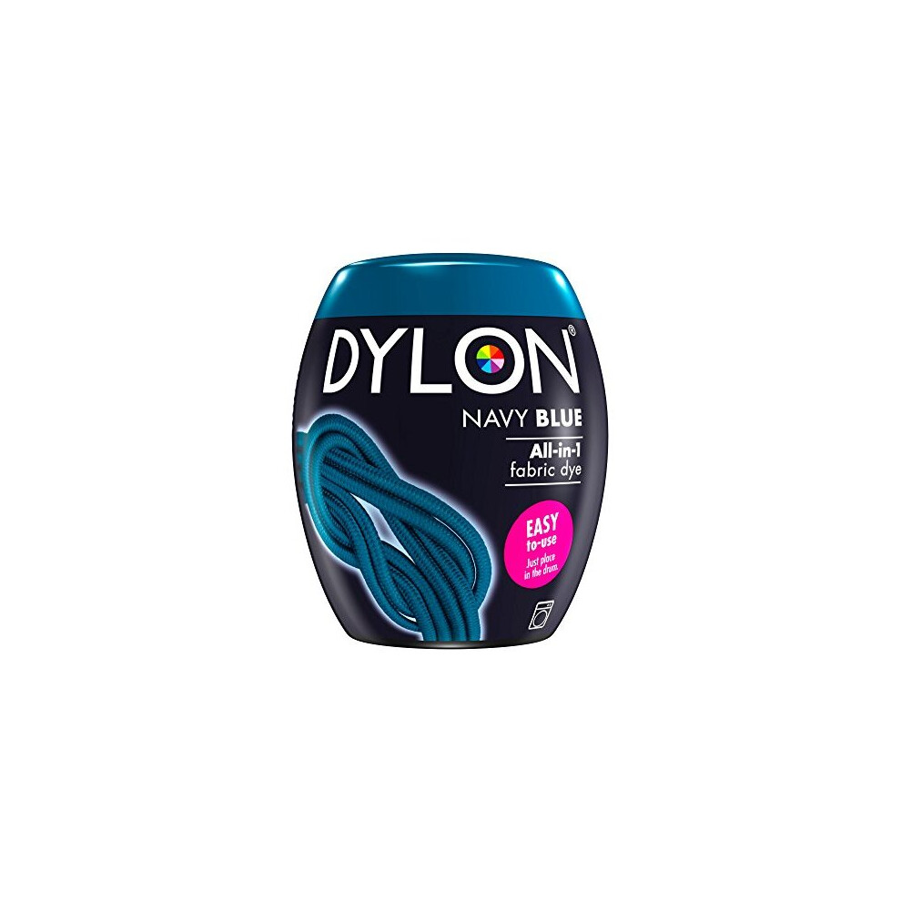 DYLON Washing Machine Fabric Dye Pod for Clothes & Soft Furnishings, 350g Ã¢ÃÃ Navy Blue