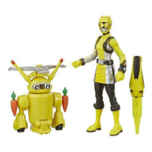 Power Rangers Beast Morphers Yellow Ranger and Morphin Jax Beast Bot 15 cm Action Figure 2pack Toys Inspired by the Power Rangers TV Programme