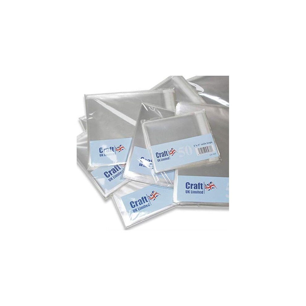 Craft Uk 1068 7X7 Cello Bags - 50 Pack