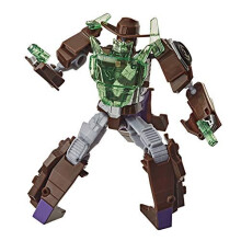Transformers Bumblebee Cyberverse Adventures Battle Call Trooper Class Wildwheel, Voice Activated Energon Power Lights, Ages 6 and Up, 5.5 Inch