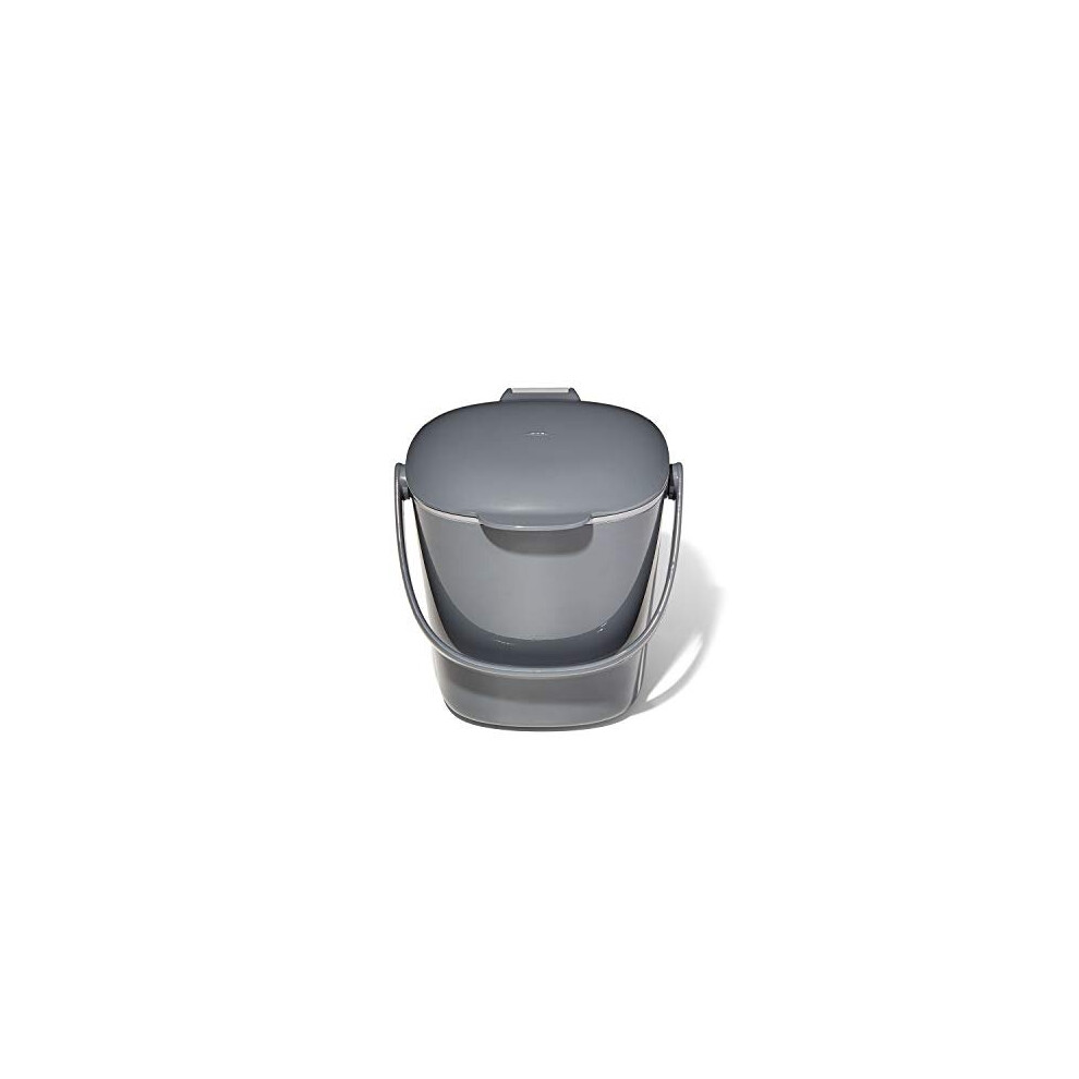 OXO Easy-Clean Compost Bin, Charcoal/Grey, 2.8 Litre