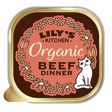 Lily's Kitchen Adult Organic Beef Dinner Complete Wet Cat Food (19 x 85 g)