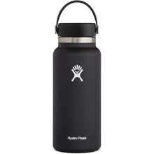 Bouteille Hydro Flask large bouchon flexible, noire, 32 oz