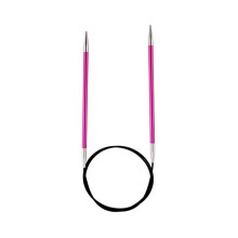 Knit Pro Zing: Fixed Circular Knitting Pins: 100cm x 2.50mm, 2.5mm