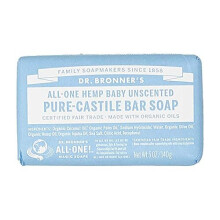 Dr. Bronner's Mild Aloe Baby Soap Bar Made with Organic Ingredients 140 g