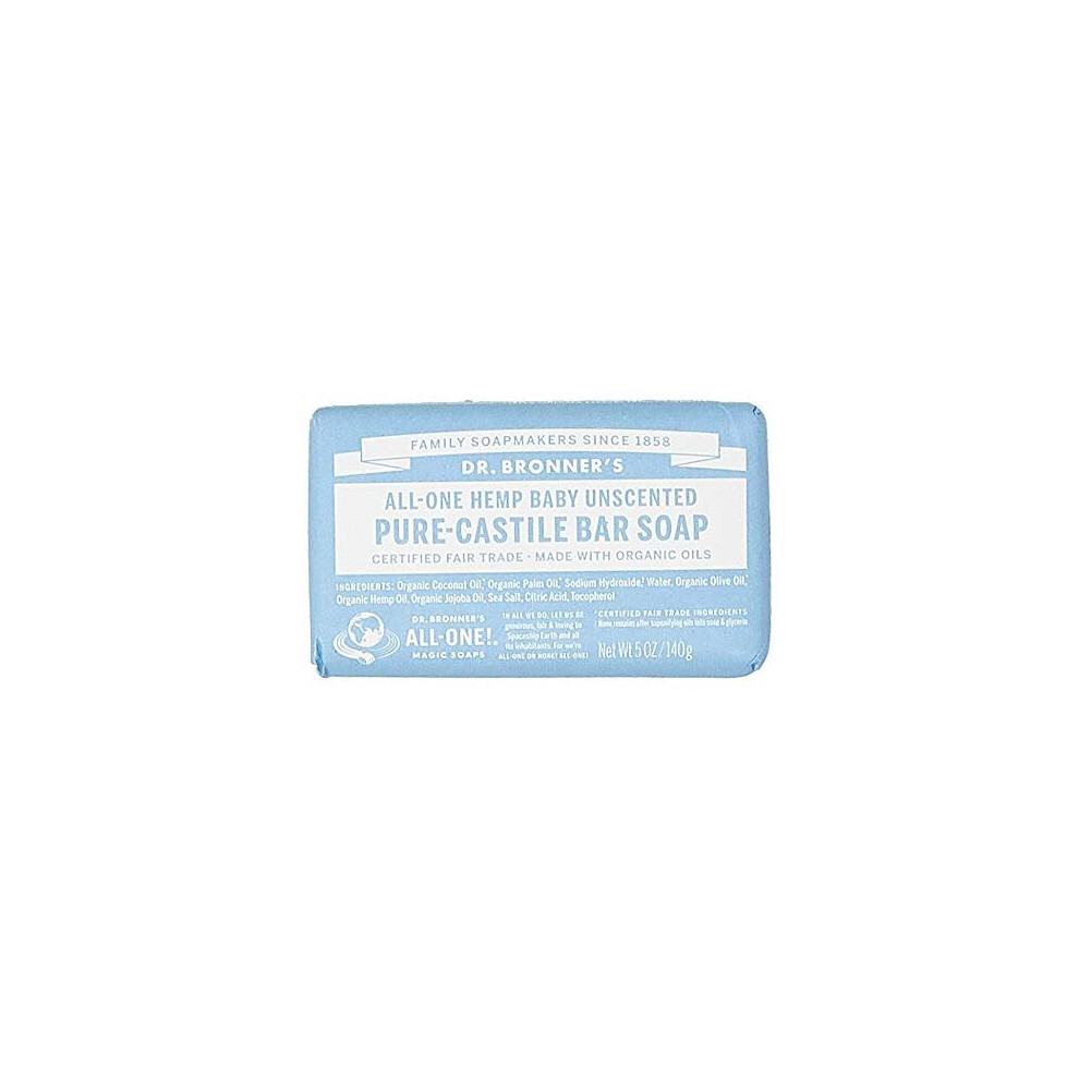 Dr. Bronner's Mild Aloe Baby Soap Bar Made with Organic Ingredients 140 g