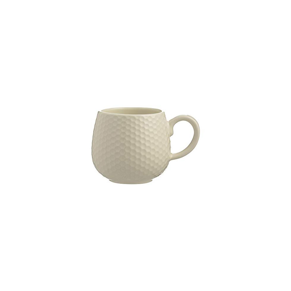 Mason Cash 2002.145 Embossed Honeycomb Cream Mug, Stoneware