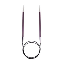 Knit Pro Zing: Fixed Circular Knitting Pins: 80cm x 6.00mm, 6mm