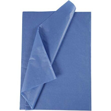 Tissue Paper, Sheet 50x70 cm, 14 cm, Blue, 25sheets