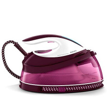 Kompaktný parný generátor Philips PerfectCare s parným rázom 400 g, 2400 W, bordový a biely - GC7842/46