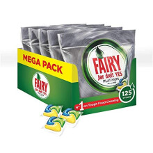 Fairy Platinum Dishwasher Tablets Bulk Lemon, 125 Tablets