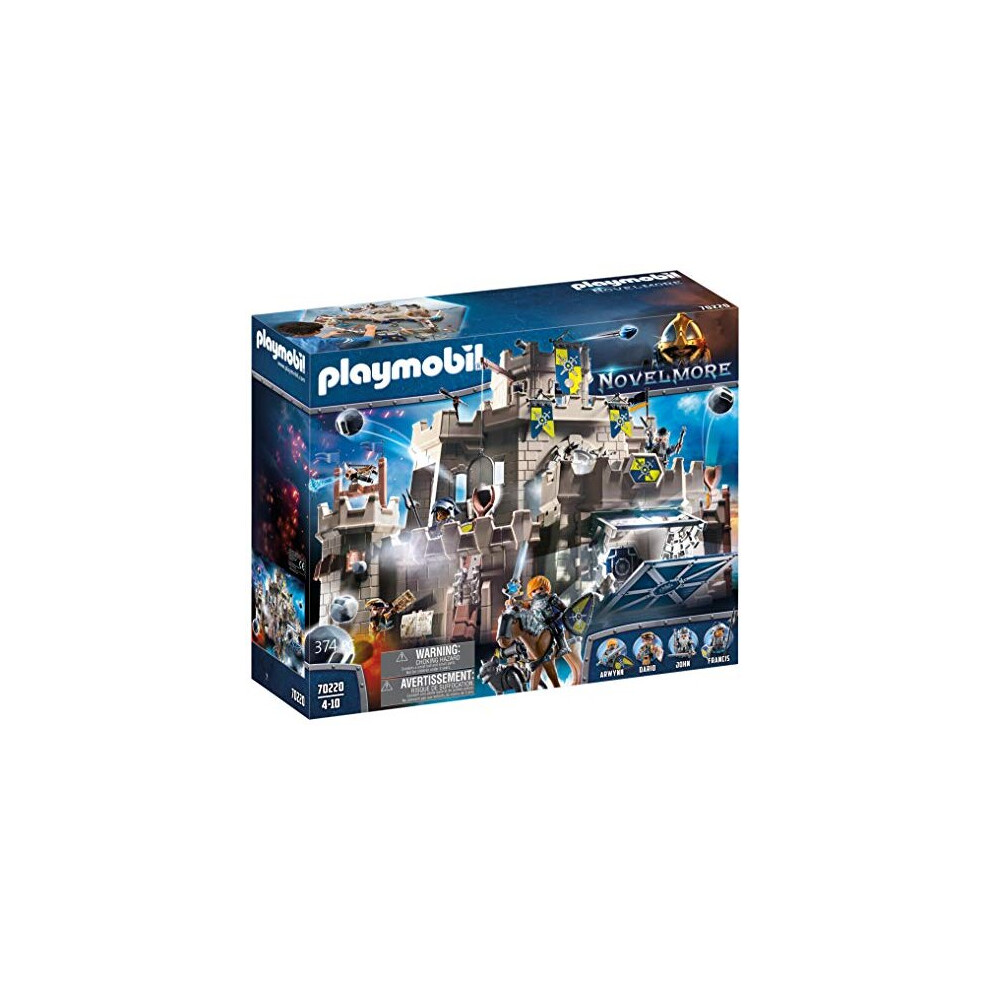 Playmobil 70220 Knights Toy Grand Castle of Novelmore with Traps, Catapult and Stone Throwers