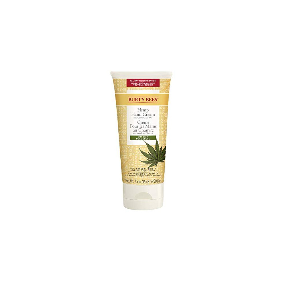 Burt's Bees Hemp Hand Cream with Hemp Seed Oil for Dry Skin, 70 ml