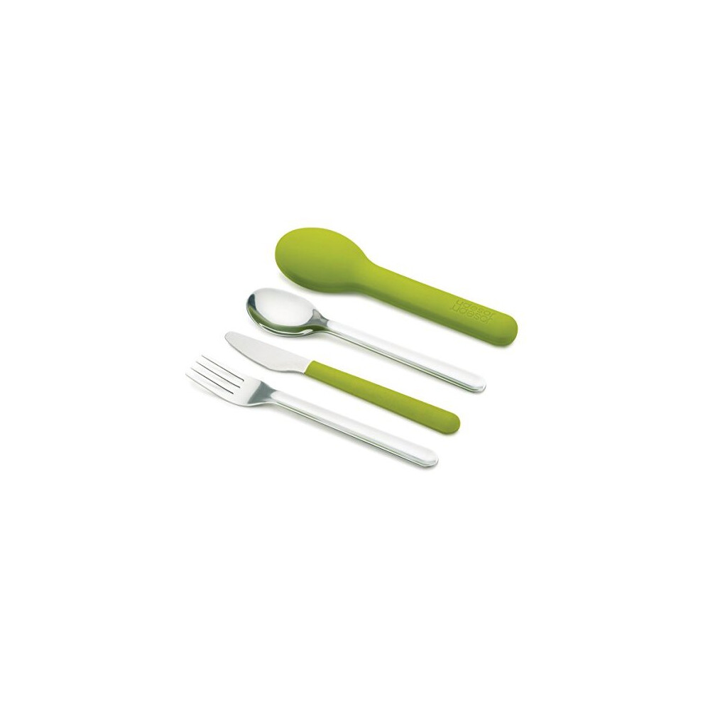 Joseph Joseph GoEat Space Saving Stainless Steel Cutlery Set - Green