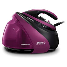 Morphy Richards 332102 Steam Generator Iron Easy Clean, Ceramic Soleplate, Mulberry