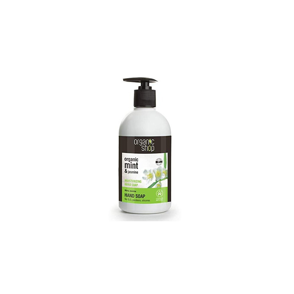 Organic Shop Mint And Jasmine Moisturising Hand Soap, 500 Ml